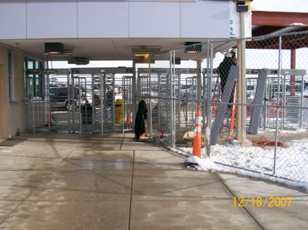 8 Turnstiles getting wired up!